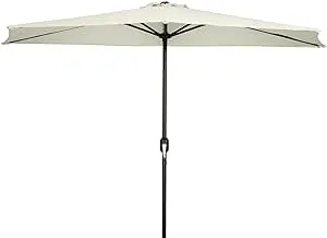 Patio Half Umbrella - 9' - By Trademark Innovations (Spa)