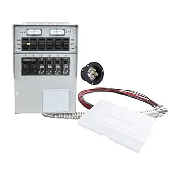 306A Pro/Tran2 30-Amp 6-Circuit 2 Manual Transfer Switch with Optional Power Inlet