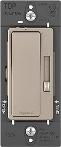 Pass & Seymour RH703PNICCV4 700W Nickel Single Pole Dimmer