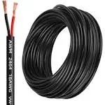 18 Gauge Electrical Wire 2 Conductor,18 AWG Electrical Wire Stranded PVC Cord Oxygen-Free Copper Cable,50FT Pure Copper Electrical Wire Cord for LED Lamp Lighting Strips Automotive…