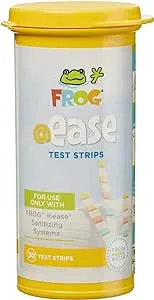 FROG @ease Test Strips for Hot Tubs for use only with FROG @ease In-Line and Floating Sanitizing Systems for Spas up to 600 gallons, Measures low levels of Chlorine, Quick and Easy Test Strips