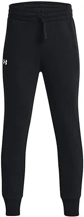 Under Armour Girls' Rival Fleece Joggers, Large, Black