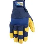 Wells Lamont 3207XL HydraHyde Men's Work Gloves, Blue/Yellow, XL