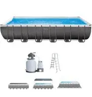 Intex 24' x 12' x 52" Rectangular Ultra XTR Frame Swimming Pool w/ Sand Filter