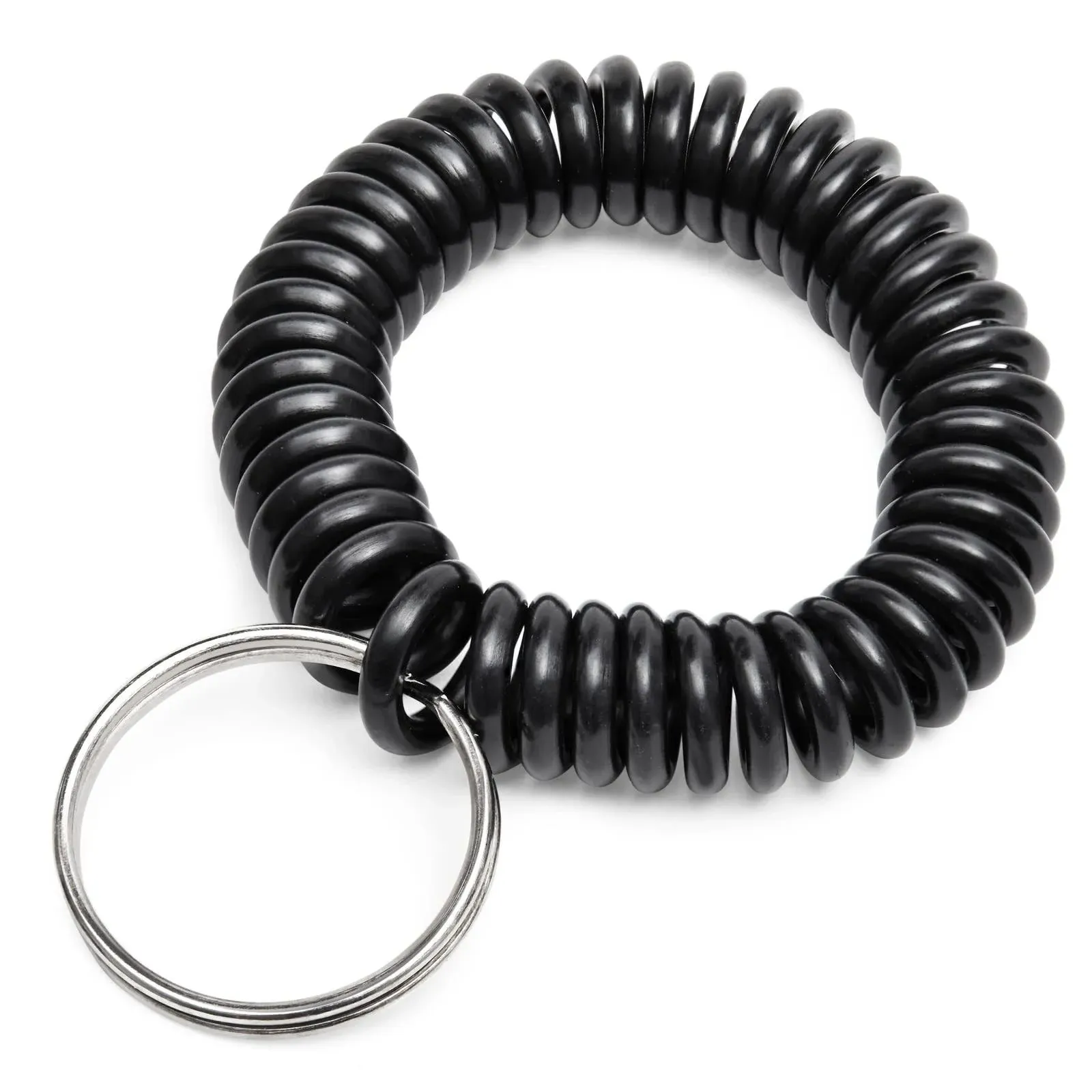 Juvale Spiral Wrist Key Chain Spring Coil Bracelet (100 Pack)