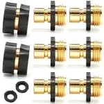 Parts Connectors No-Leaks Pressure Washer Garden Hose Quick Connect Set Male