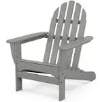 POLYWOOD Classic Folding Adirondack Chair - Slate Grey