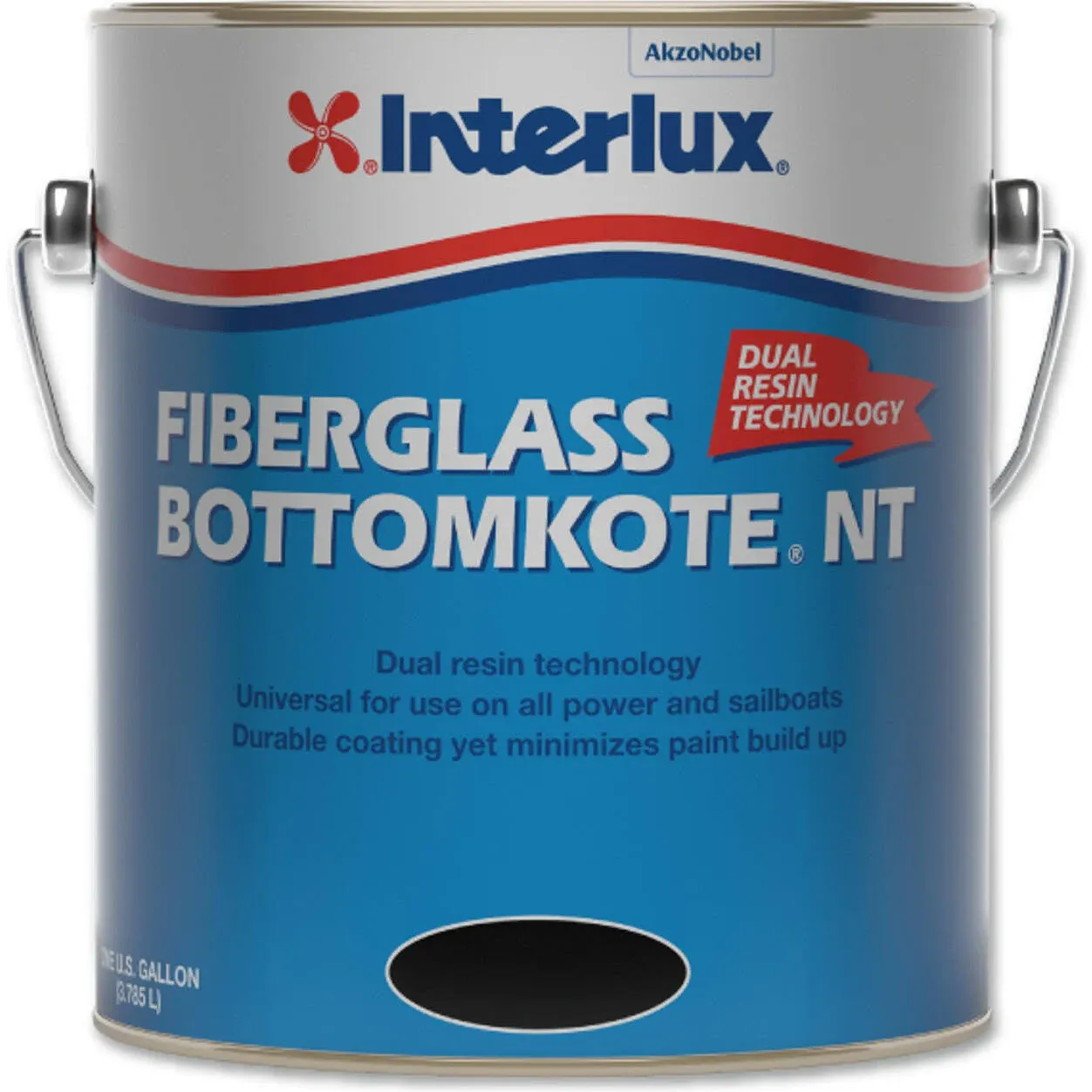 Interlux YBB379/1 Fiberglass Bottomkote NT Antifouling Paint - Black, Gallon