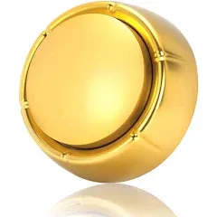 Gold Recordable Button, Easy Button to Record, 30 Second Talk Button, Dog Commun