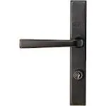 Larson QuickFit Aged Bronze Die-Cast Metal Locking Storm Door Straight Leverset