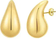 Women's Chunky Gold Hoop Earrings