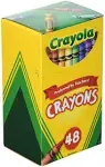 Crayola CRAY48 UPC 52-0048 Crayons Assorted Colors 48 Count, Pack of 3