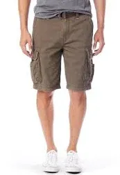 Unionbay Cruiser &amp; Belted Men’s Size 40 Gray Cargo Shorts Knee Length NWT 