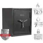 Sanctuary Biometric Lock Platinum Fireproof/Waterproof Home & Office Safe