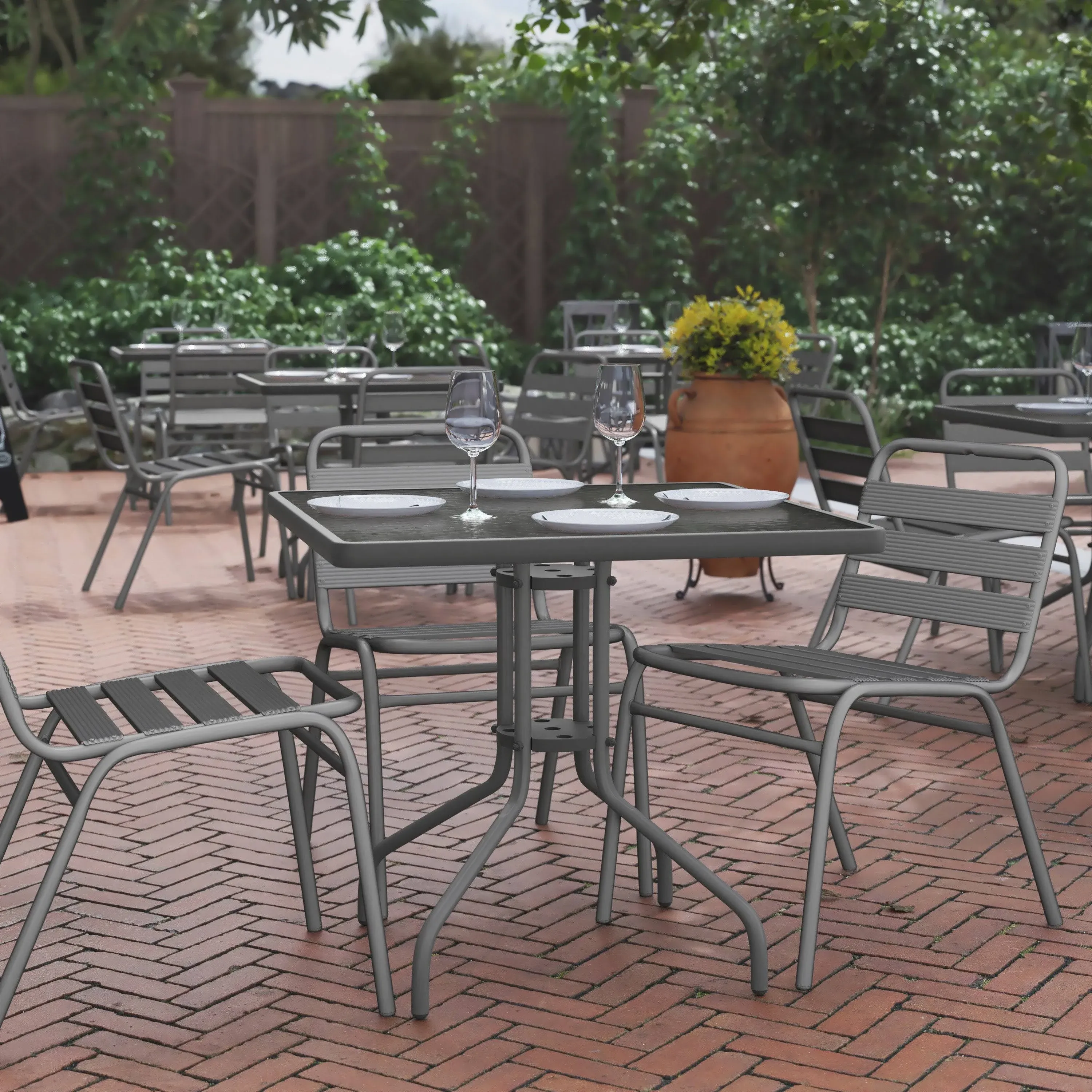 Square Patio Table for Restaurants, Banquet Halls and Dining Room