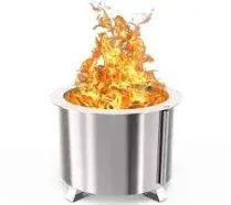 Breeo x Series 19 Smokeless Fire Pit in Stainless Steel