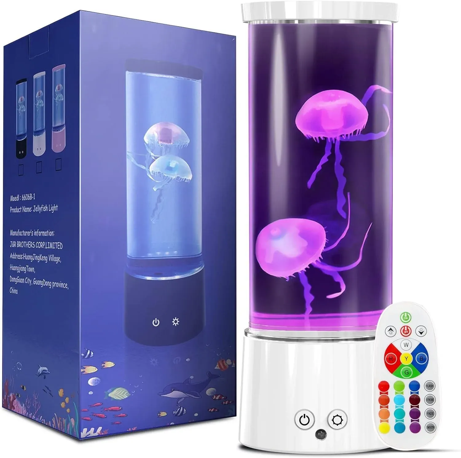 Jellyfish Lamp, 17 Color Changing Jelly Fish Tank Mood Lamps for Home Office Roo