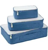 Samantha Brown Luggage Microfiber Packing Cubes 3-pc Organizer Set (Pick Color)