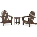 POLYWOOD® Classic Adirondack Recycled Plastic 3-Piece Patio Lounge Set