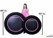 LEAPS &amp; REBOUNDS 48&#034; Mini Trampoline &amp; Rebounder Gym Equipment, Gray (For Parts)