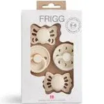 FRIGG Baby's First Pacifier - Moonlight Sailing (Cream) 4-Pack