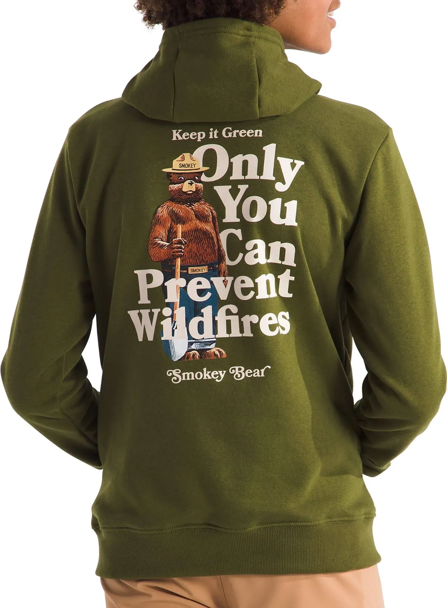 The North Face Camp Fleece Pullover Hoodie - Boys' Forest Olive/Smokey The Bear ...