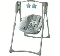 Graco Slim Spaces Compact Baby Swing (Reign)