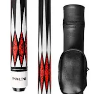 NEW Pathline Pool Cue Kit, 58&#034; Canadian Maple Billiard Stick and Hard Case, 20oz