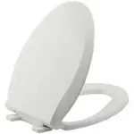  Elongated Toilet Seat Slow Close, Quiet Toilet Seat Cover with Elongated 18.5&#034;