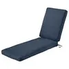 Classic Accessories Montlake FadeSafe Patio Chaise Lounge Cushion - Heather Indigo Blue