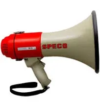 Speco ER370 Deluxe Megaphone w/Siren - Red/Grey - 16W ER370 UPC 030519143707