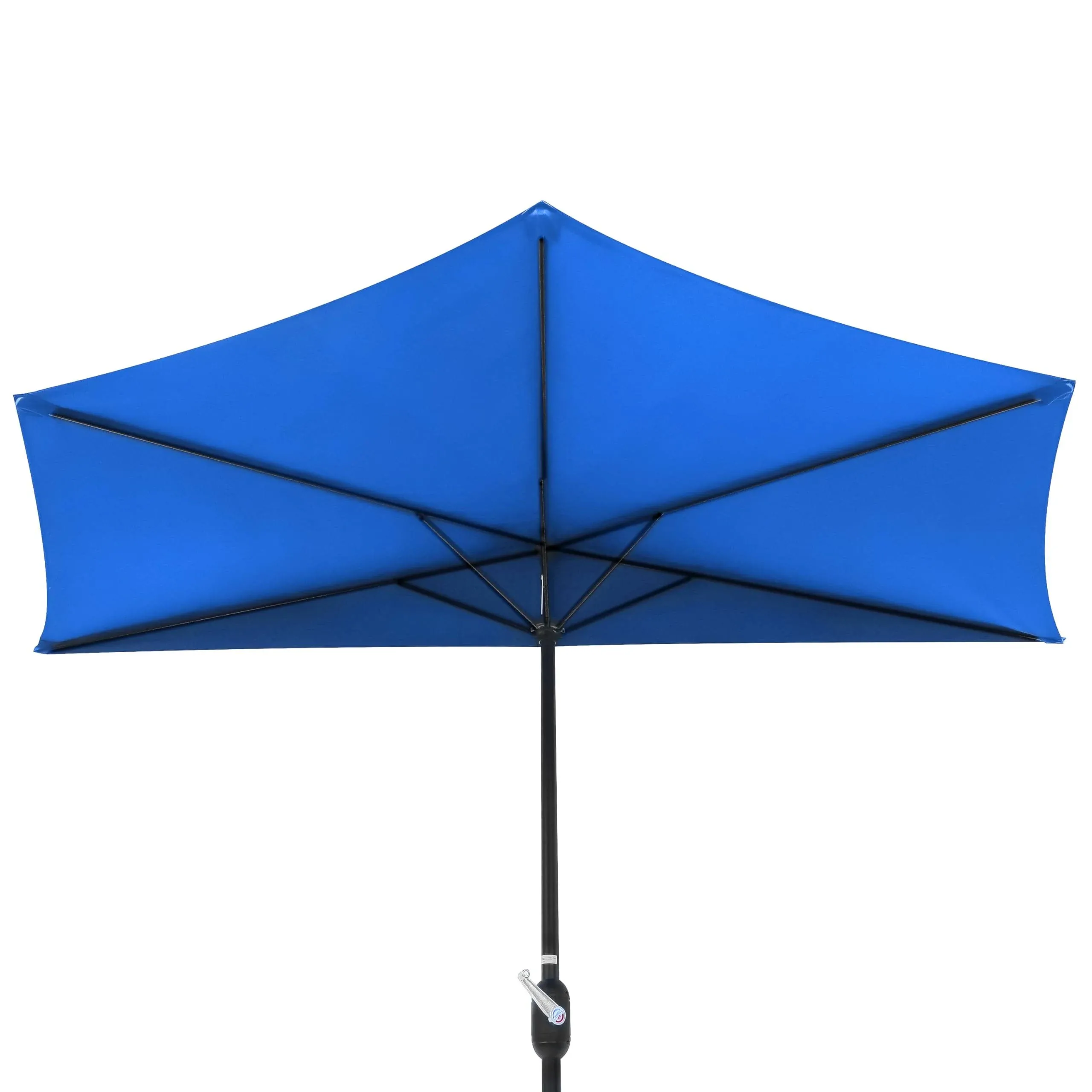 Patio Half Umbrella 9' by Trademark Innovations Azure