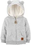 Simple Joys by Carter's Baby Hooded Sweater Jacket with Sherpa Lining