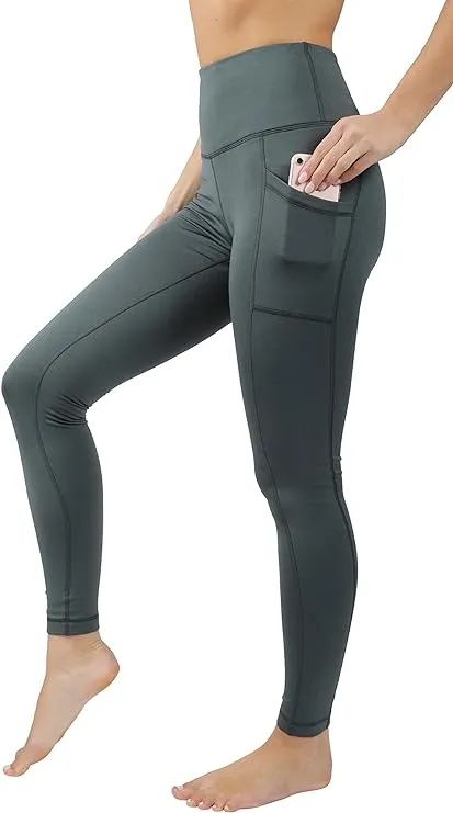 90 Degree By Reflex High Waist Fleece Lined Leggings with Side Pocket - Yoga Pants