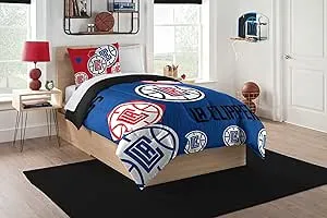 NBA Los Angeles Clippers Hexagon Comforter Set - Twin