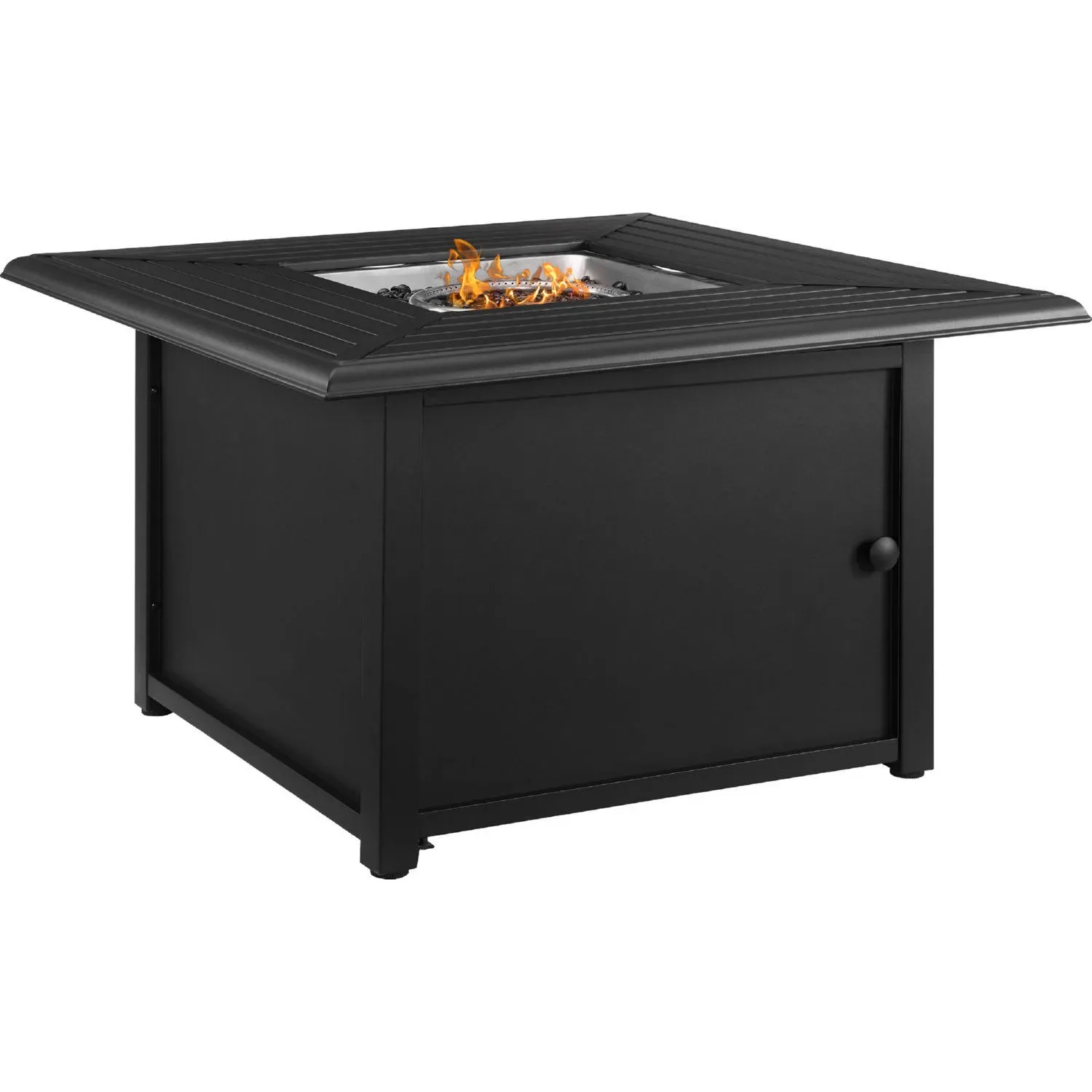 Crosley Dante Metal Fire Table, Black