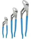 Channellock VJ-3 3PC V-Jaw Tongue & Groove Pliers Set