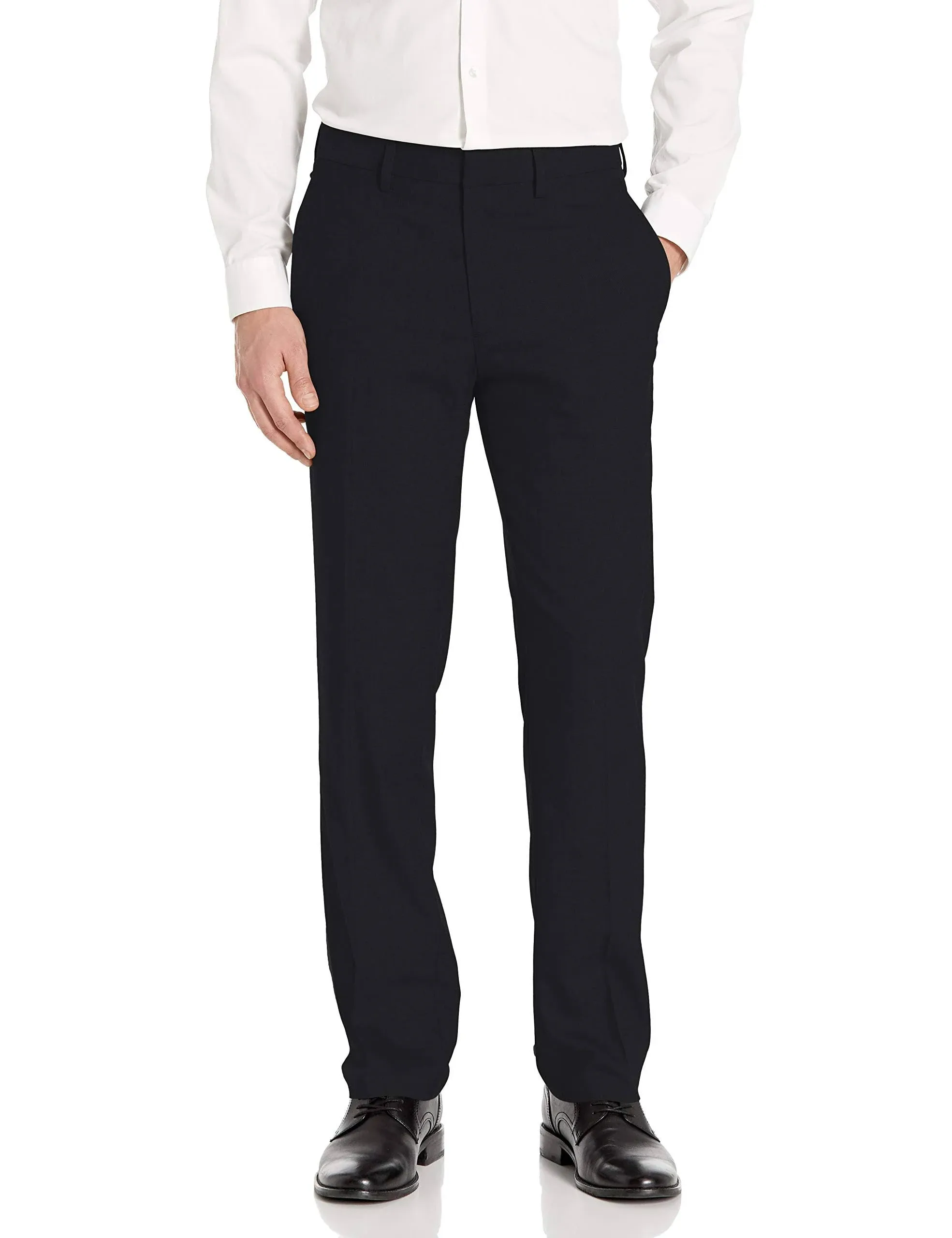 J.M. Haggar Premium Stretch Tailored Fit Suit Pants, 34 30, Black