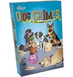 ThinkFun Dog Crimes Logic Game and Brainteaser for Age 8 &amp; Up 40 Mysteries 