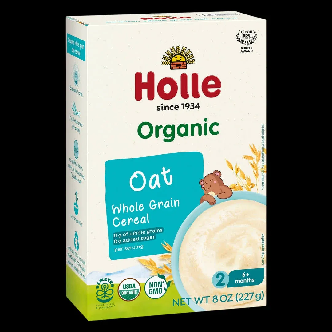 Holle Organic Whole Grain Cereal Baby Food, Oat (8 oz)