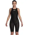 Arena Girls Powerskin St Next Open Back - Black