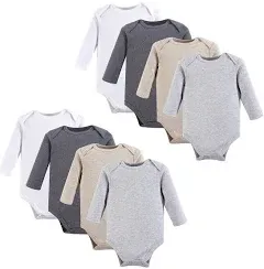 Hudson Baby Cotton Long-Sleeve Bodysuits (5-Pack)