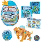 Smashers Dino Ice Age Sabre Tooth Tiger by ZURU Mini Surprise Egg with Many Surprises! - Slime, Dinosaur, Collectibles, Toys for Boys and Kids (Sabre Tooth Tiger)