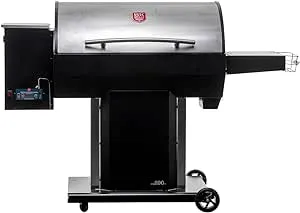 USSC Grills 890 sq in. Stainless Steel Wood Pellet Grill & Smoker