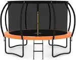 Jumpzylla Trampoline 8ft 10ft 12ft 14ft Trampoline with Enclosure - Re