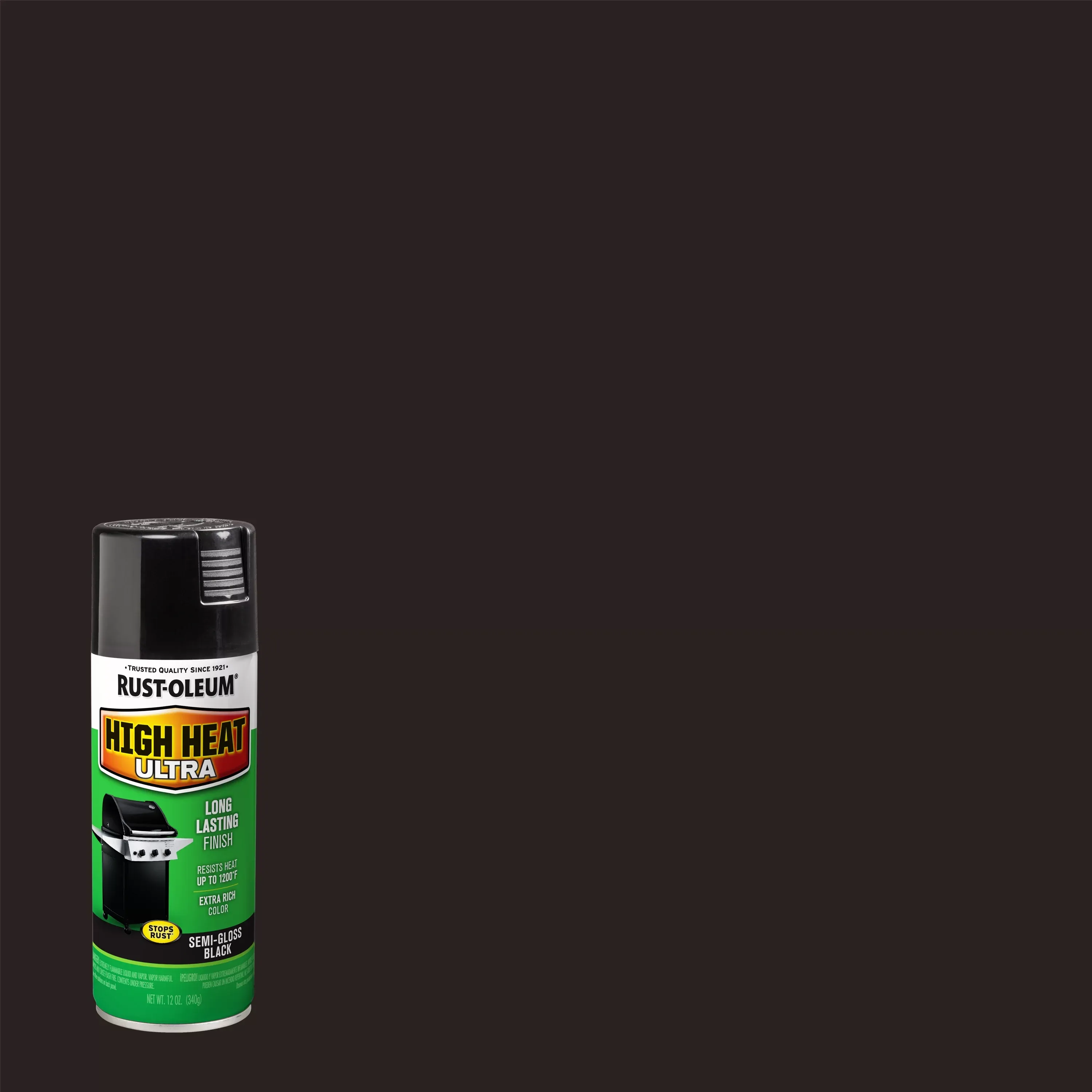 Rust-Oleum Specialty High Heat Ultra Black Spray Paint, 12 oz