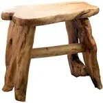 Natural Edge Cedar Wood Tree Stump Indoor/Outdoor Stool, Garden Bench, End Table