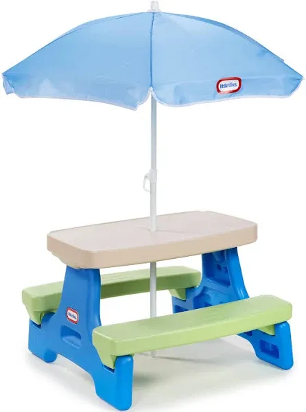 Little Tikes Easy Store Jr. Picnic Table with Umbrella