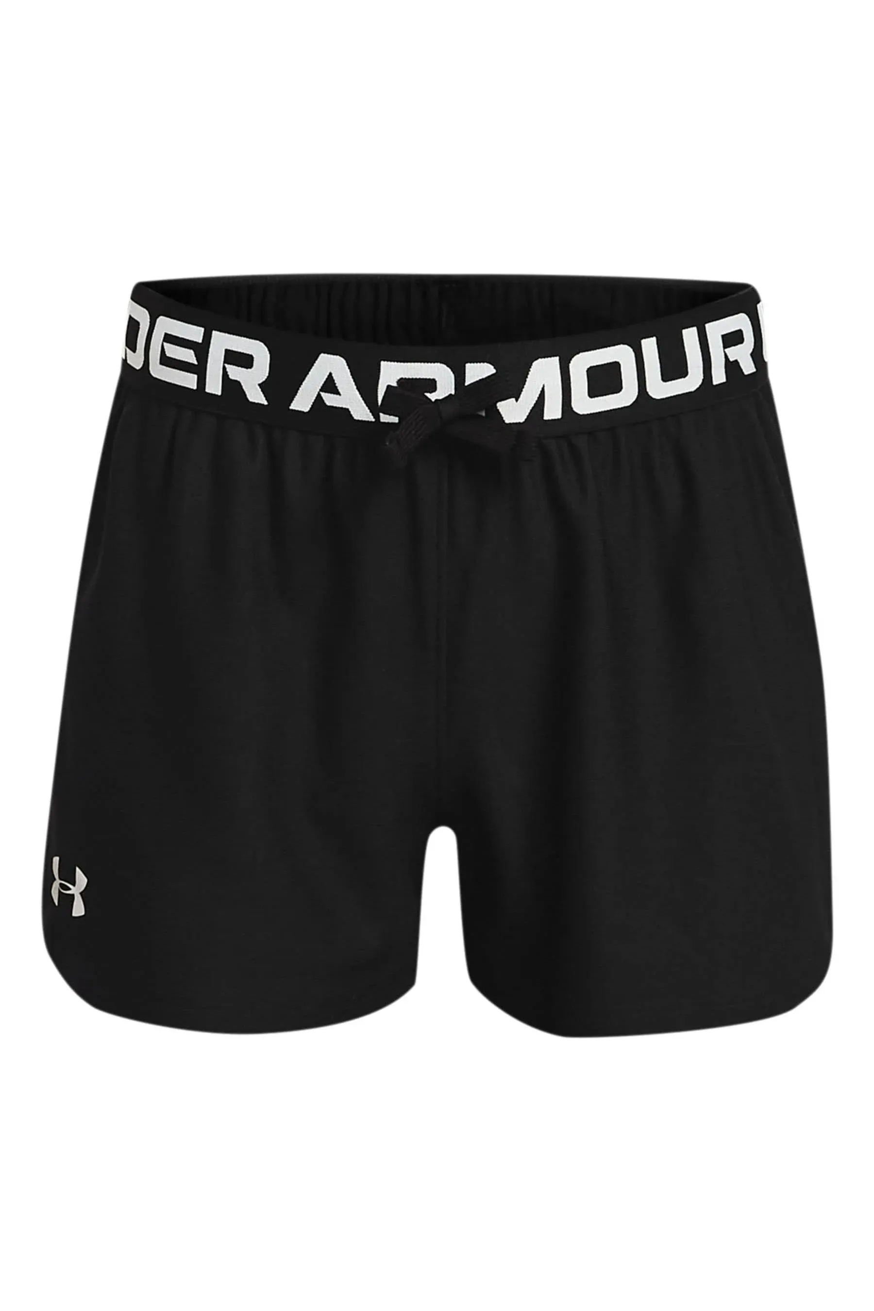 Under Armour Girls' Play Up Solid Shorts - Black