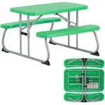 Lifetime Picnic Table 35.4&#034; Rectangle Steel Resin Green (4-Seats)